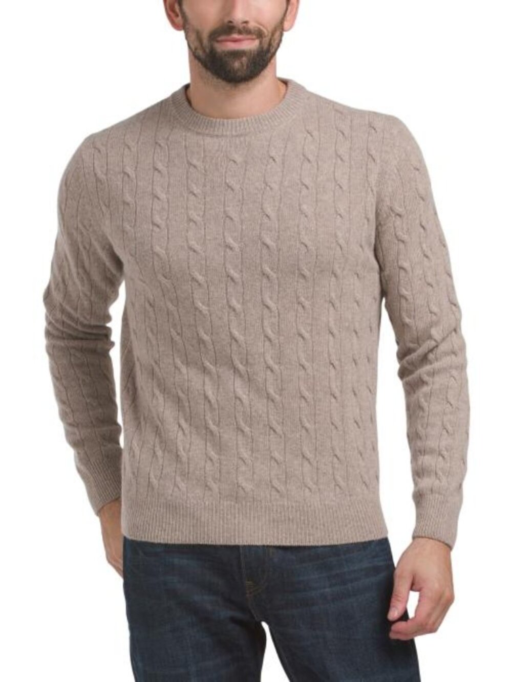 BARTOLINI Made In Italy Wool Textured Crew Neck Sweater